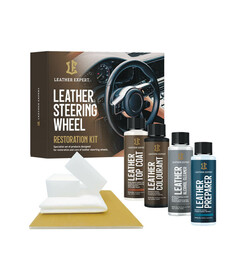 Leather Expert - Leather Steering Wheel Restoration Kit Black renowacja kierownic, foteli