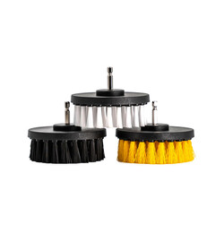 Work Stuff Drill Brush 3-pack - zestaw szczotek na wkrętarkę