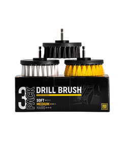 Work Stuff Drill Brush 3-pack - zestaw szczotek na wkrętarkę