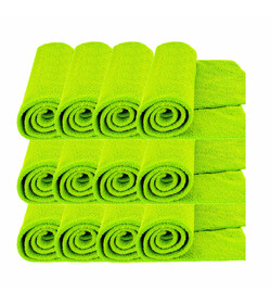 MR RAG 40x40cm GECKO GREEN Edgeless 380gsm mikrofibra bezszwowa zielona 12-pack