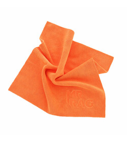 MR RAG 40x40cm SHOCKING ORANGE Edgeless 380gsm mikrofibra bezszwowa pomarańczowa 12-pack