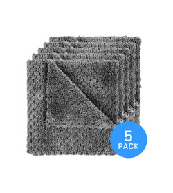 FX PROTECT STEEL GREY 40x40cm 350gsm - zestaw 5 hybrydowych mikrofibr do osuszania i wykańczania