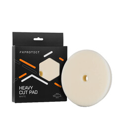 FX PROTECT HEAVY CUT PAD WHITE 150/165mm - biały mocno tnący pad polerski