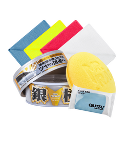 Soft99 Kiwami Extreme Gloss Light Hard Wax 200g zestaw - wosk do jasnych lakierów
