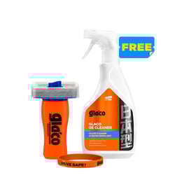 Soft99 Zestaw Drive Safe - Glaco Dx 110ml Glaco De Cleaner 500ml + opaska