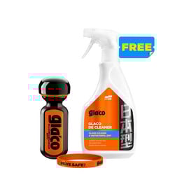 Soft99 Zestaw Drive Safe - Ultra Glaco 70ml Glaco De Cleaner 500ml + opaska
