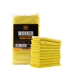 Work Stuff Worker Yellow 40x40cm 10-pack - zestaw mikrofibr do czyszczenia i pielęgnacji