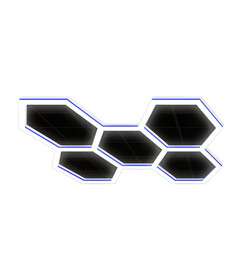 GLOSER Hexagon Light Blue - system oświetleniowy LED