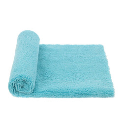 MR RAG 40x40cm TURQUOISE TWOPILE Edgeless - mikrofibra bezszwowa o dwóch długościach włosia