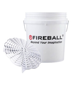 FIREBALL wiadro detailingowe z separatorem brudu (białe)