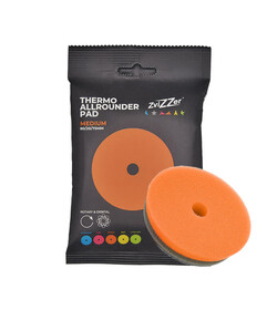 ZviZZer THERMO ALL-ROUNDER PAD ORANGE MEDIUM 90/20/75, pomarańczowa gąbka polerska one step
