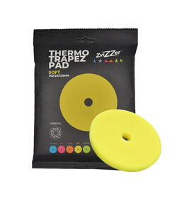 ZviZZer THERMO TRAPEZ PAD YELLOW SOFT 140/20/125, żółta gąbka polerska finiszowa