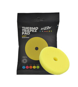 ZviZZer THERMO TRAPEZ PAD YELLOW SOFT 90/20/75, żółta gąbka polerska finiszowa