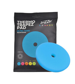 ​ZviZZer THERMO TRAPEZ PAD BLUE ULTRA HARD 165/20/150, niebieska gąbka polerska mocno tnąca