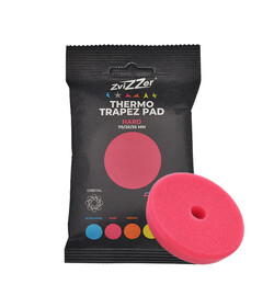 ​ZviZZer THERMO TRAPEZ PAD RED HARD 70/20/55, czerwona gąbka polerska tnąca