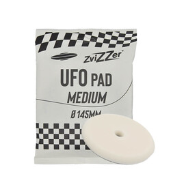 ZviZZer THERMO UFO PAD WHITE MEDIUM 145/20/125mm - biała gąbka polerska średnia