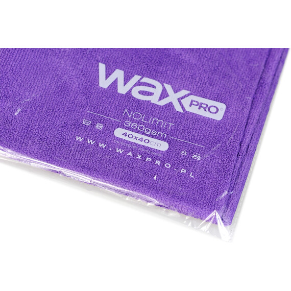 WaxPRO NoLimit Violet 360gsm 40x40cm - mikrofibra bezszwowa