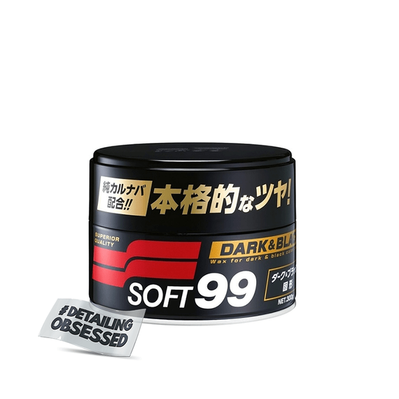 Soft99 Dark & Black Wax 300g zestaw - wosk do ciemnych lakierów
