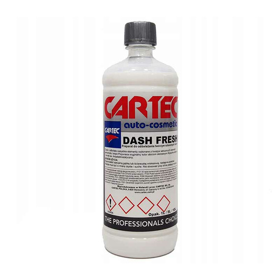 Cartec Dash Fresh 1L - mleczko do odświeżania tworzyw sztucznych, skór