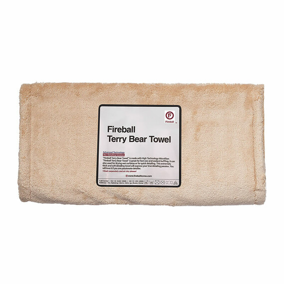 FIREBALL Terry Bear Buffing Towel 40 x 80cm - wysokiej jakości, gruba mikrofibra