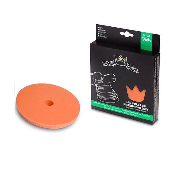 Royal Pads Thin One Step Pad 80/90mm - pomarańczowy pad polerski one step
