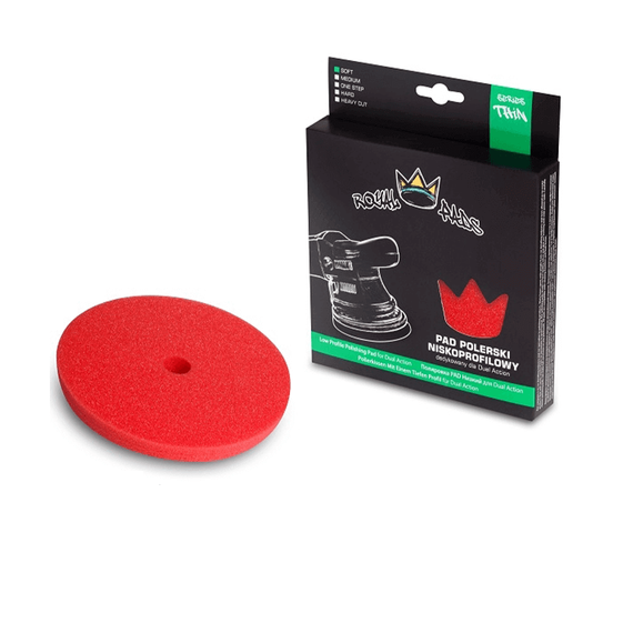Royal Pads Thin Soft Pad (czerwony) 80mm - pad polerski