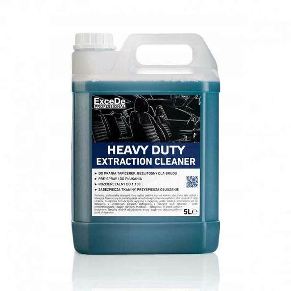 ExceDe Heavy Duty Extraction Cleaner 5L - środek do prania tapicerek, dywanów, wykładzin