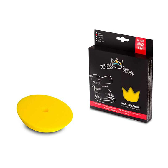 Royal Pads Air Medium Pad For DA 80/93mm - żółty pad polerski średnio twardy