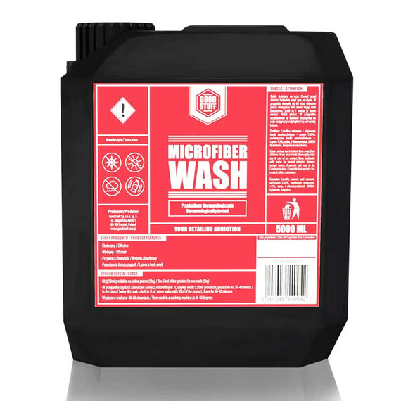 Good Stuff Microfiber Wash 5l - płyn do prania mikrofibr