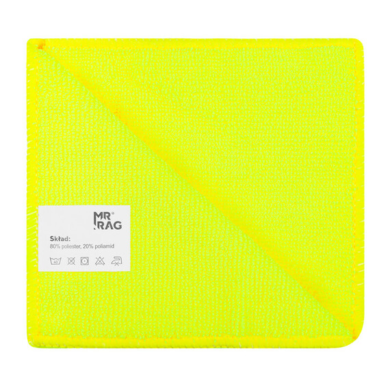 MR RAG 30x30cm yellow 250gsm mikrofibra żółta