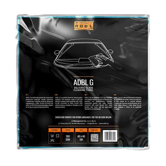 ADBL G glass 40x40cm ręcznik do czyszczenia szyb