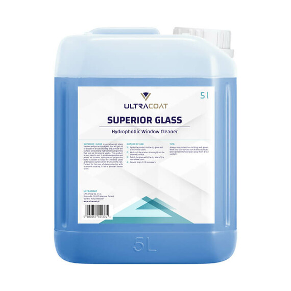 Ultracoat Superior Glass Hydrophobic Window Cleaner - płyn do szyb 5L