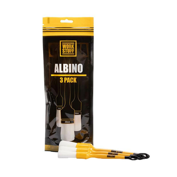 Work Stuff Detailing Brush Albino 3 Pack - zestaw pędzelków detailingowych