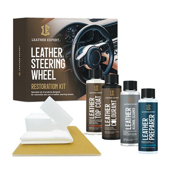 Leather Expert - Leather Steering Wheel Restoration Kit Black renowacja kierownic, foteli