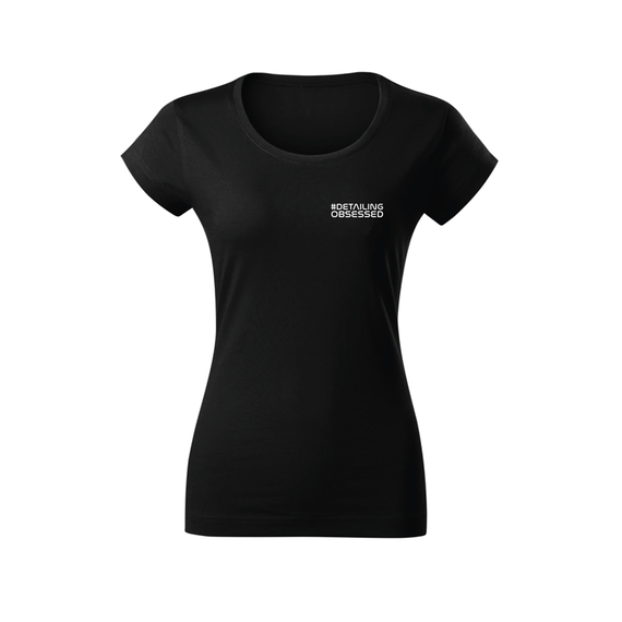 #DETAILING OBSESSED – Koszulka T-shirt Slim Fit - damska - DUŻE LOGO NA PLECACH