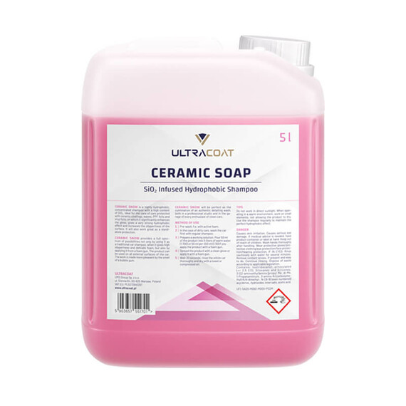 Ultracoat Ceramic Soap 5L - hydrofobowy szampon z SiO2