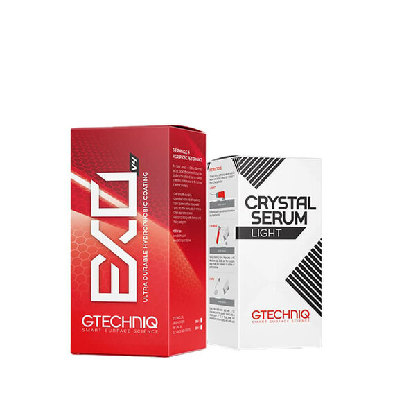 GTECHNIQ Zestaw Power Couple: Crystal Serum Light + EXO V4 - zestaw do zabezpieczania lakieru