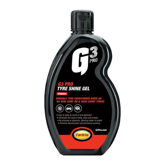 Farecla G3 Pro Professional Tyre Shine Gel 500ml - żel zabezpieczająco-nabłyszczający do opon