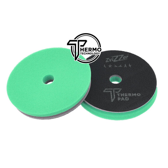 ZviZZer PRO THERMO ALL-ROUNDER PAD GREEN CUT 140/20/125mm - zielona gąbka polerska tnąca