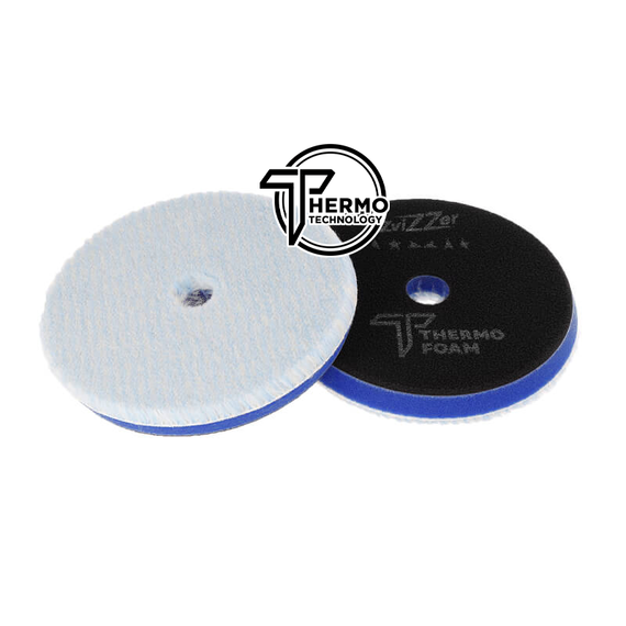ZviZZer PRO THERMO HYBRID PAD BLUE (MEDIUM) 140/15/125mm - średnio tnący hybrydowy pad polerski