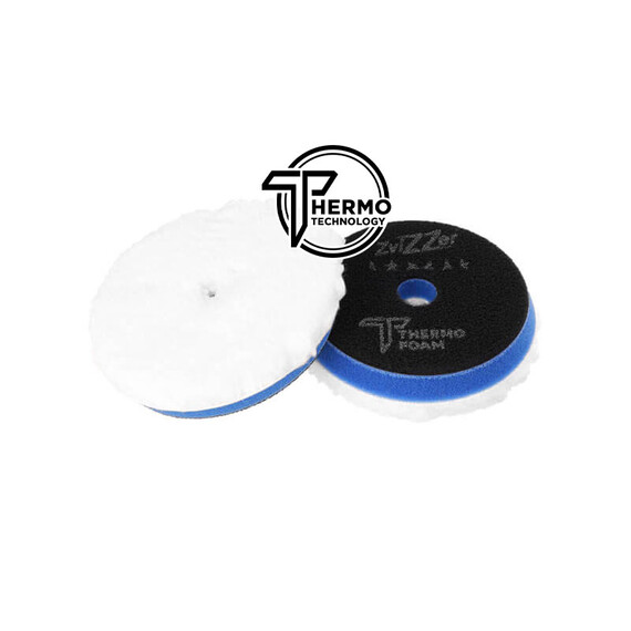ZviZZer PRO THERMO MICROFIBER PAD BLUE FOR DA (MEDIUM) 90/20/80mm - mikrofibrowy pad polerski