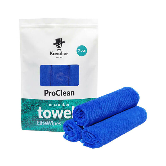 Kavalier ProClean Microfiber Towel Miracle Wipe 41x41cm 3pack - zestaw trzech ręczników z mikrofibry