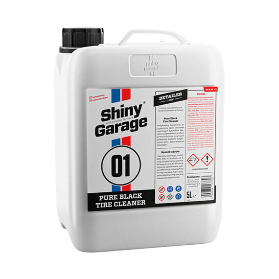 Shiny Garage Pure Black Tire Cleaner 5L - środek do czyszczenia opon i elementów gumowych