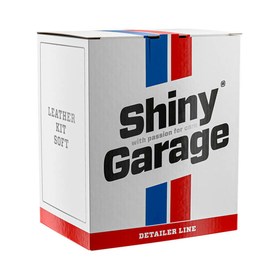 Shiny Garage Leather Kit Soft - zestaw do czyszczenia tapicerki skórzanej
