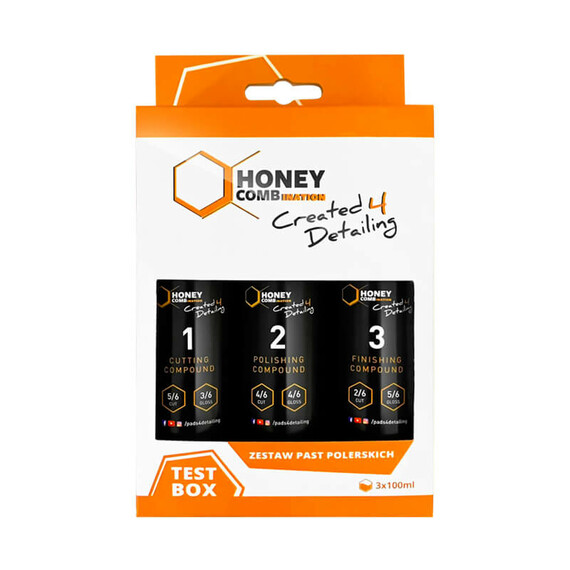 Honey Combination TestBox - zestaw past polerskich 3x100ml