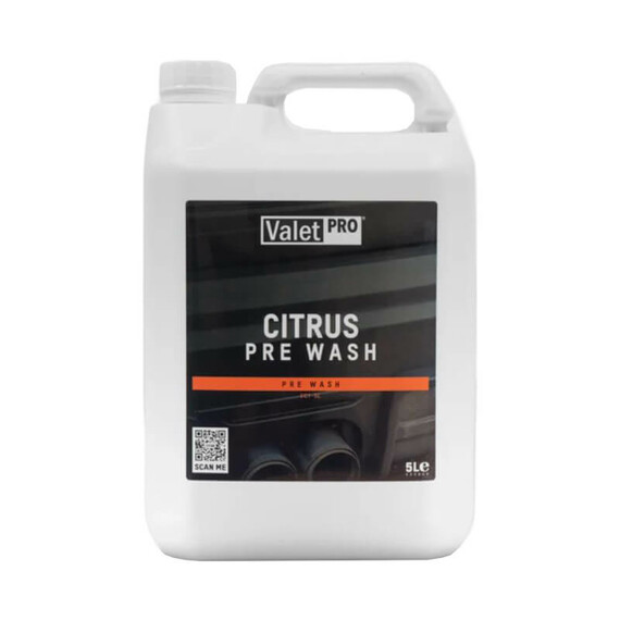 ValetPRO Citrus Pre-Wash 5L - piana aktywna, uniwersalne zastosowanie karoseria i wnętrze