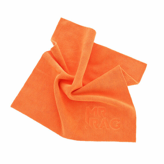 MR RAG 40x40cm SHOCKING ORANGE Edgeless 380gsm mikrofibra bezszwowa pomarańczowa