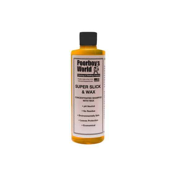 Poorboy's Super Slick & Wax 118ml tester - szampon samochodowy z woskiem