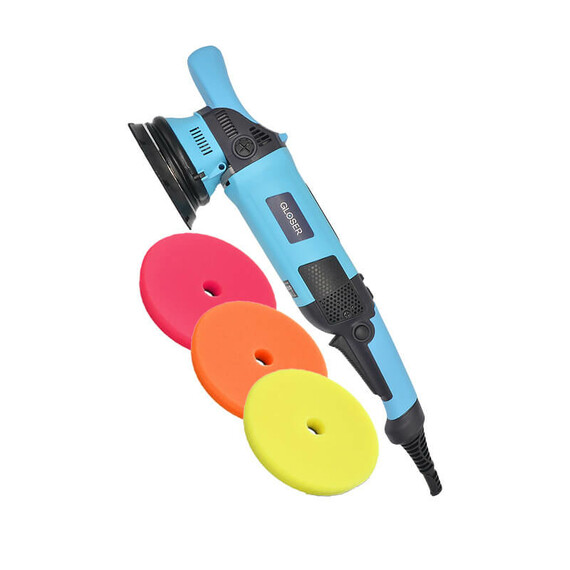 GLOSER DA 15mm Maszyna Polerska Dual Action + zestaw padów ZviZZer THERMO TRAPEZ PAD'Z