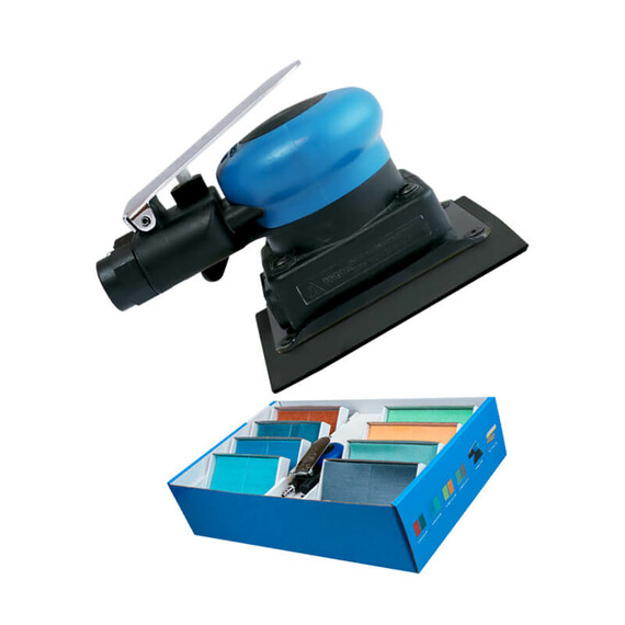 Kovax Proma-X 70x108mm - szlifierka pneumatyczna z zestawem wstęg Assilex/Bufflex